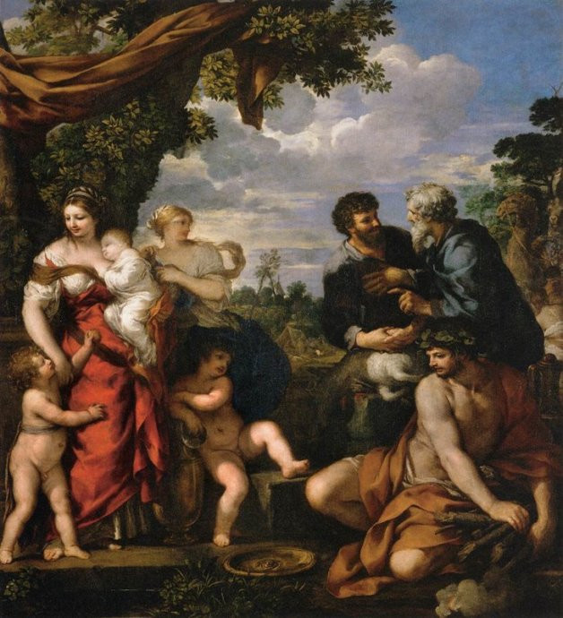 『雅各与拉班结盟，十七世纪意大利画家Pietro da Corrtona的作品，现收藏于法.jpg